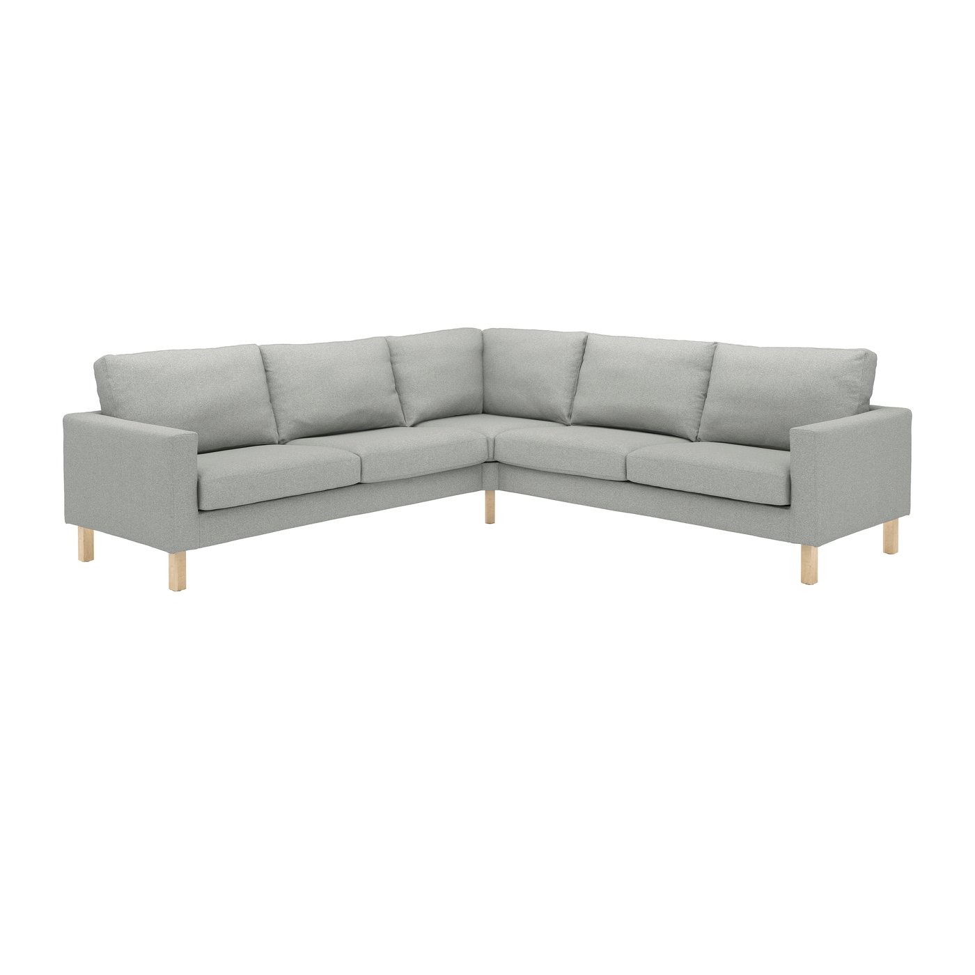 IKEA SALTSJÖBADEN klädsel till hörnsoffa, 4-sits, tonerud grå