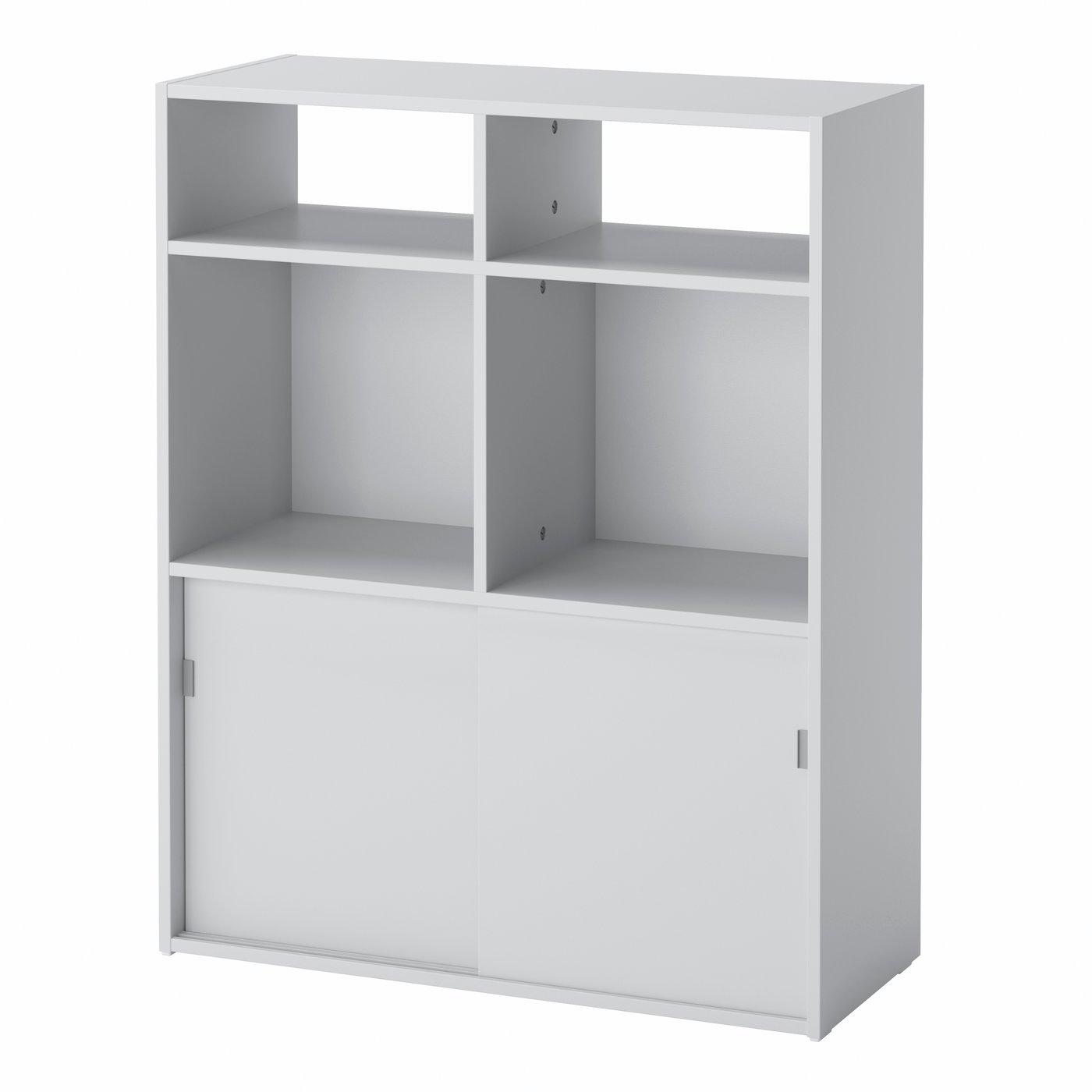 IKEA SPIKSMED öppen hyllsektion, ljusgrå, 77x96x32 cm