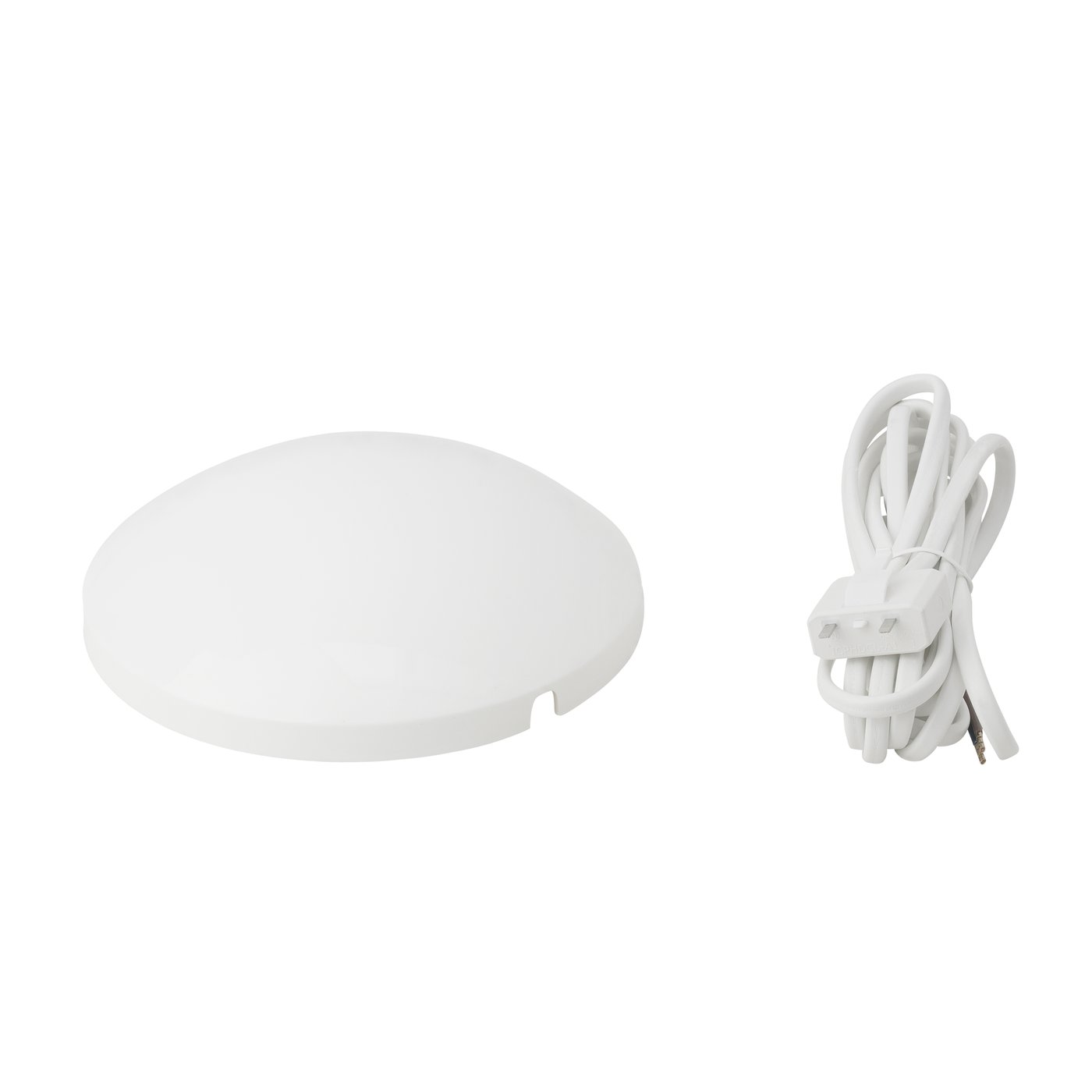 IKEA KOPPLA lamppropp med kabel och kåpa, ojordad/vit, 3.0 m