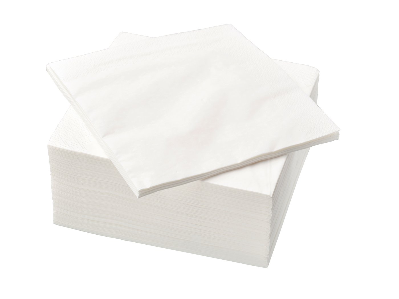 IKEA FANTASTISK pappersservett, vit, 40x40 cm