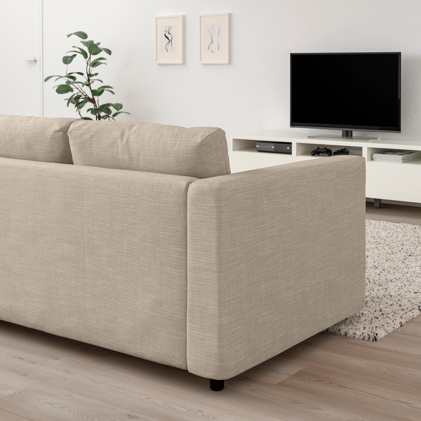 IKEA VIMLE 2-sits bäddsoffa, hillared beige