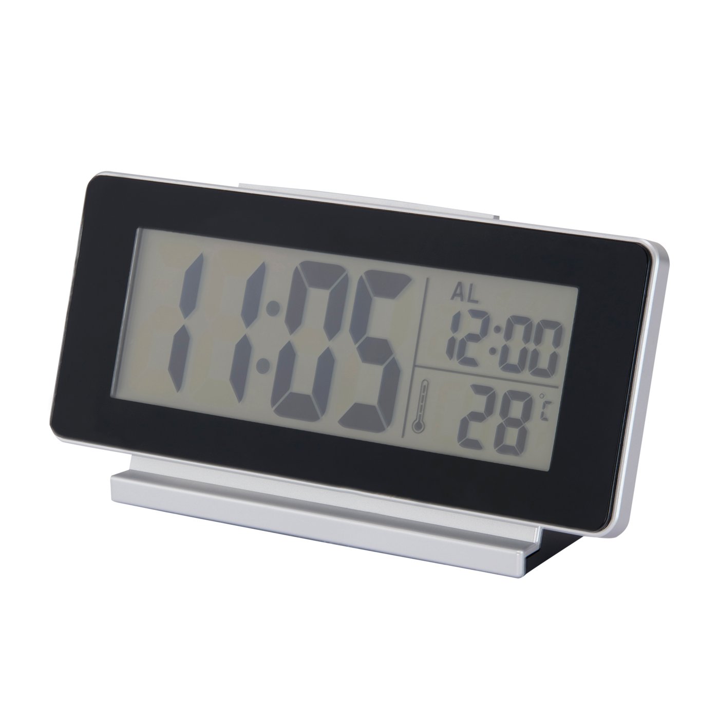 IKEA FILMIS klocka/termometer/alarm, svart, 16.5x9 cm