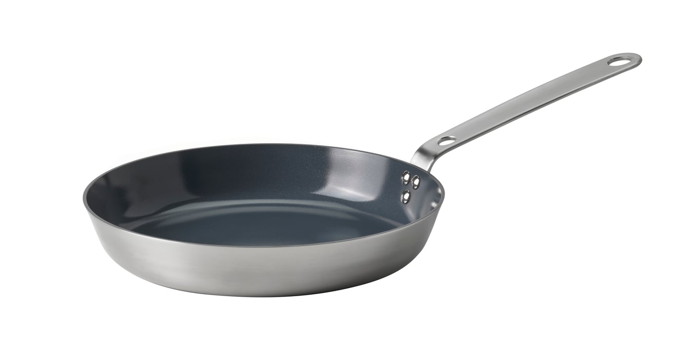 IKEA HEMKOMST stekpanna, rostfritt stål/non-stick beläggning, 24 cm