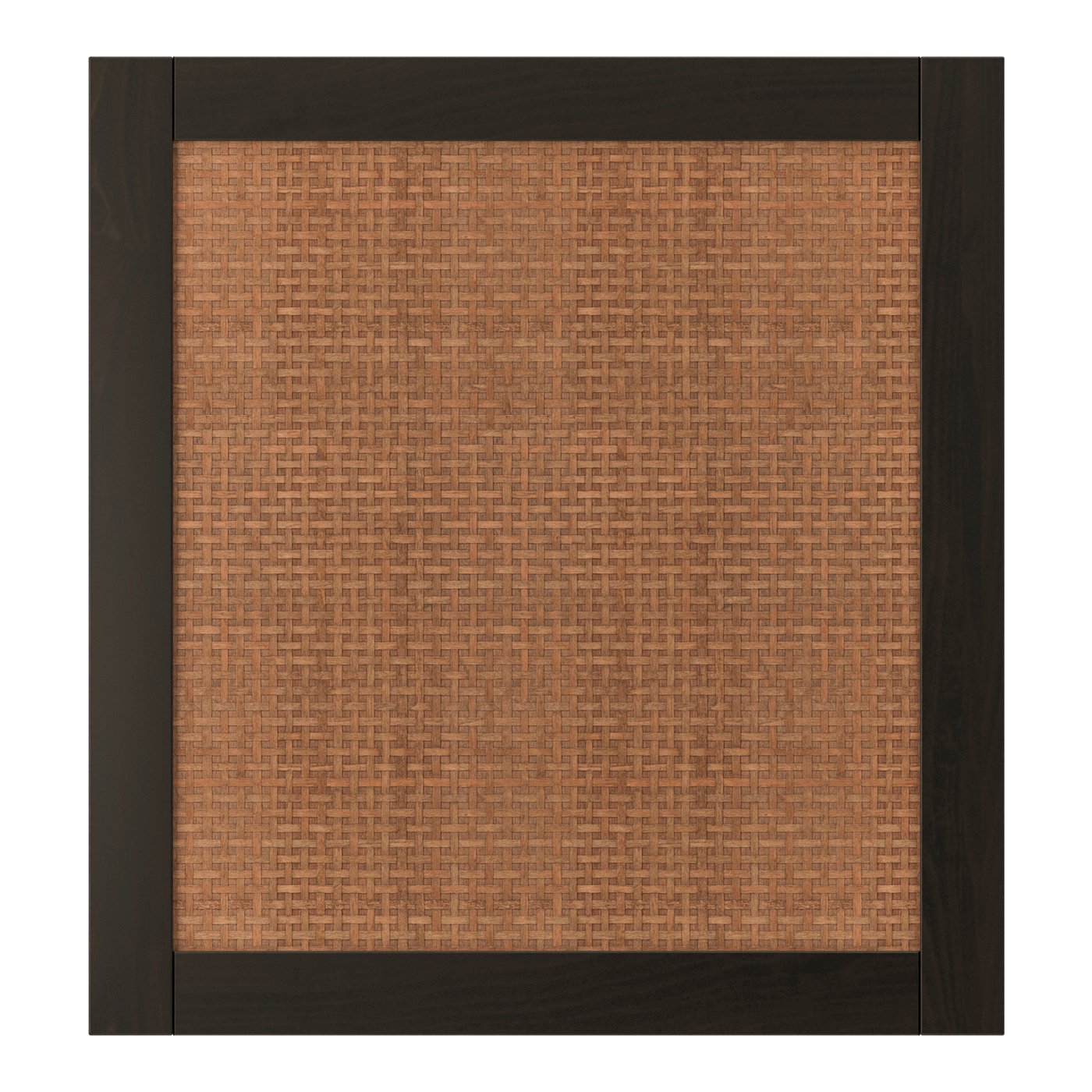 IKEA STUDSVIKEN dörr, mörkbrun/poppelväv, 60x64 cm