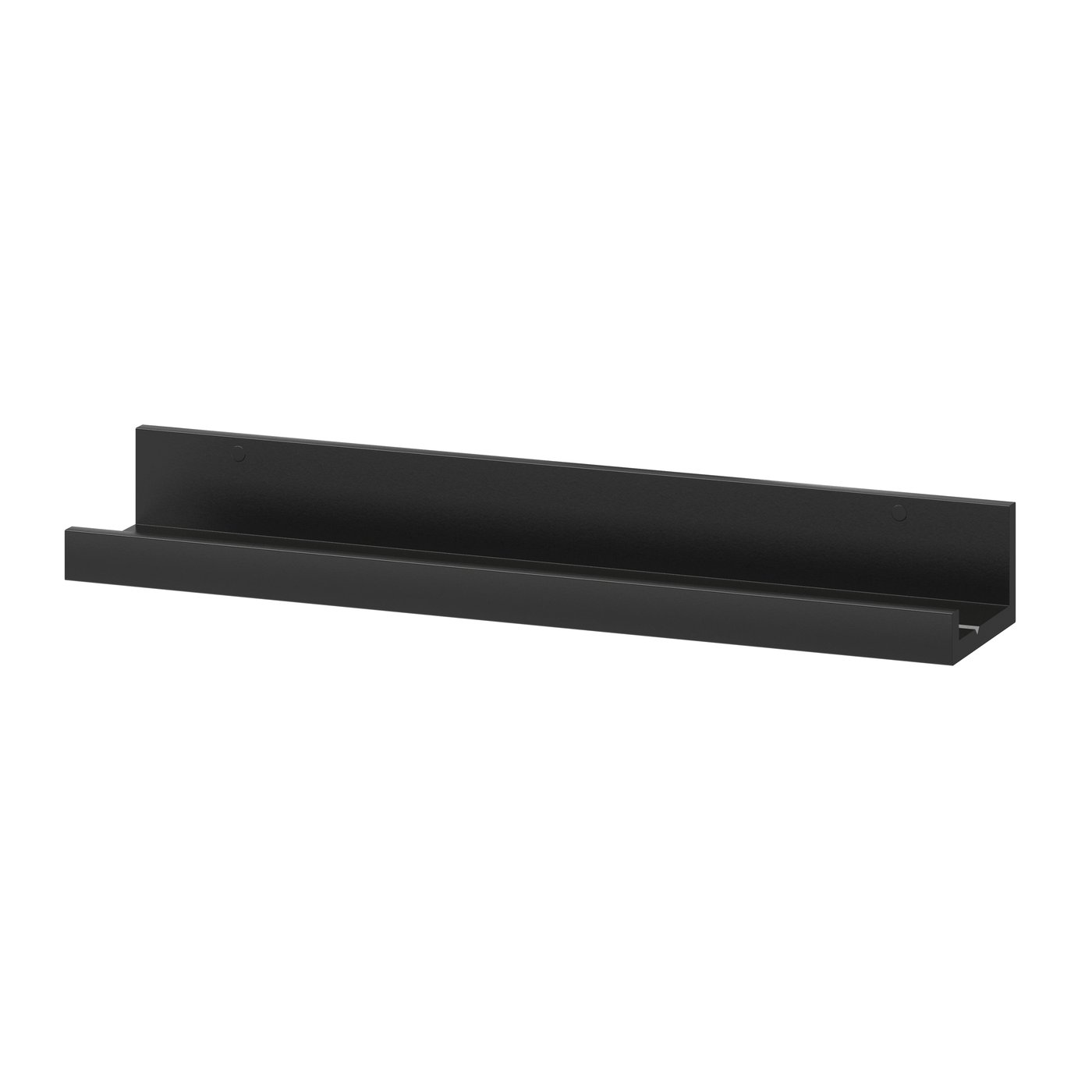 IKEA MOSSLANDA tavelhylla, svart, 55 cm