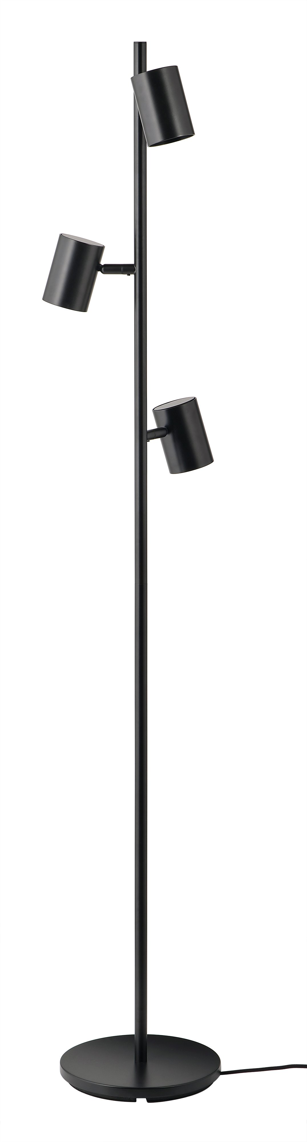 IKEA NYMÅNE golvlampa med 3-spot, antracit