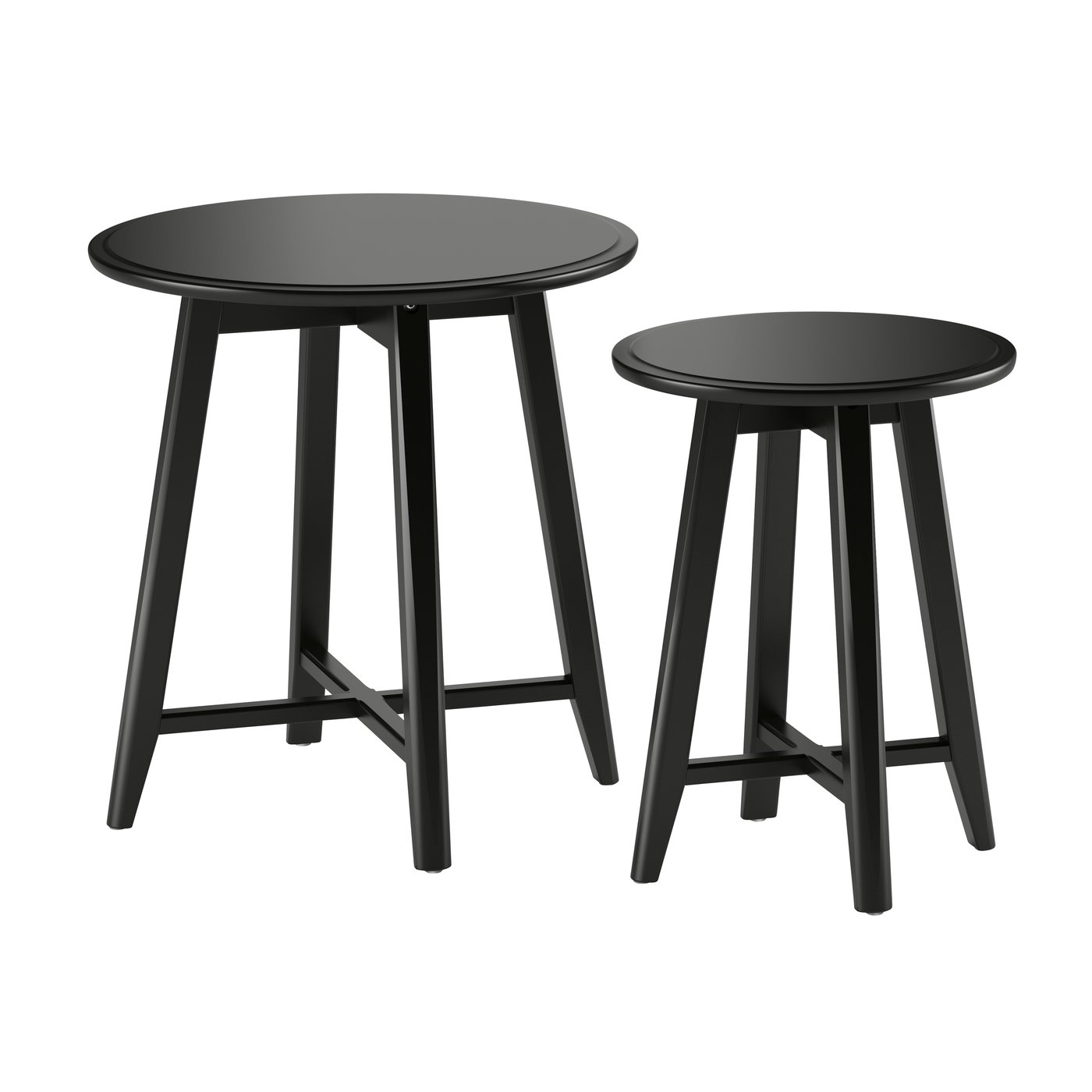IKEA KRAGSTA satsbord, set om 2, svart