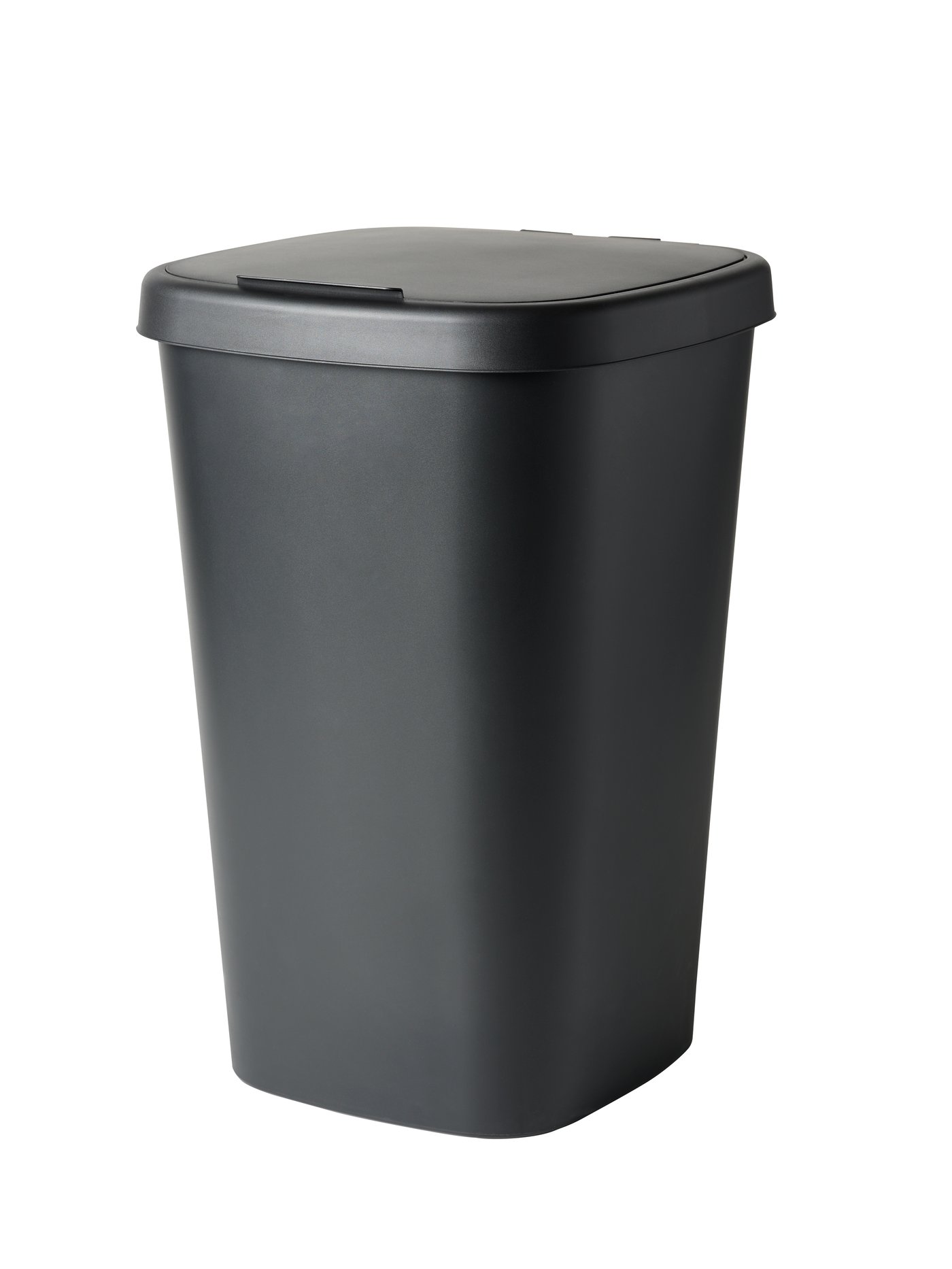 IKEA LÖVKVAST behållare med lock, svart, 50 l