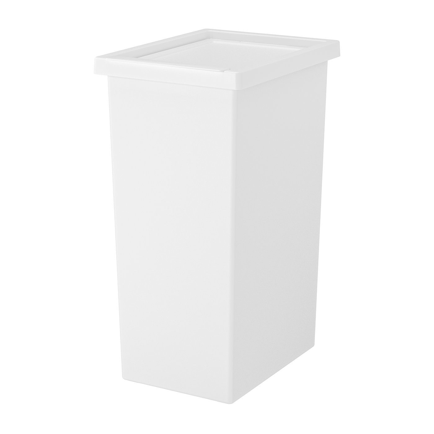 IKEA FILUR tunna med lock, vit, 42 l