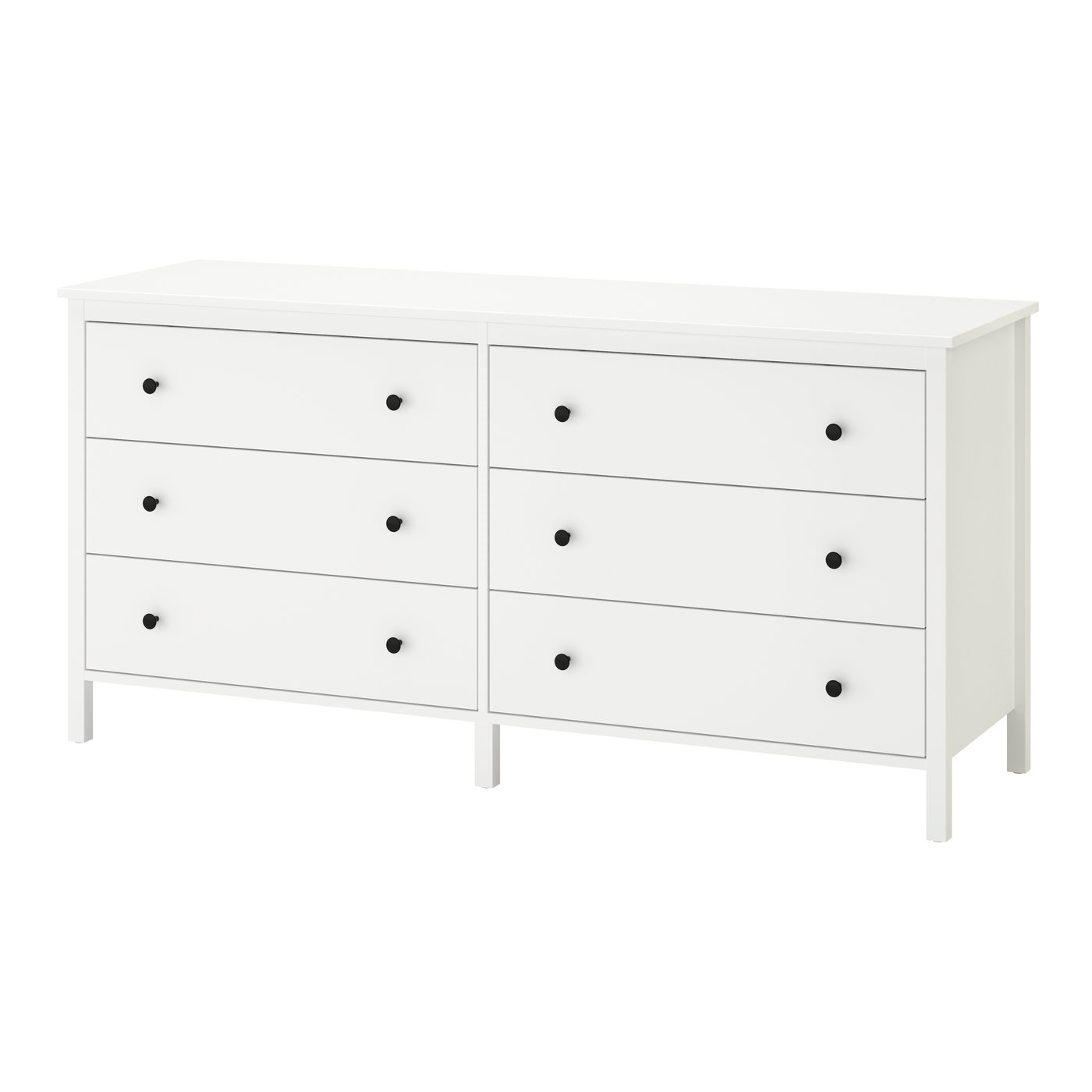 IKEA KOPPANG byrå med 6 lådor, vit, 172x44x83 cm