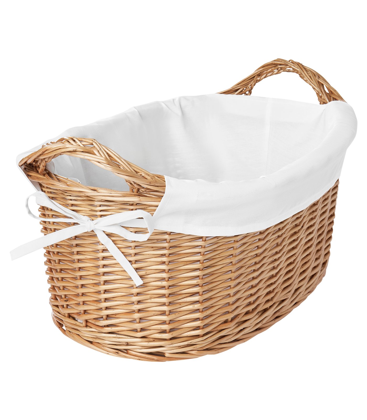 IKEA TOLKNING tvättkorg, handgjord vide, 40 l