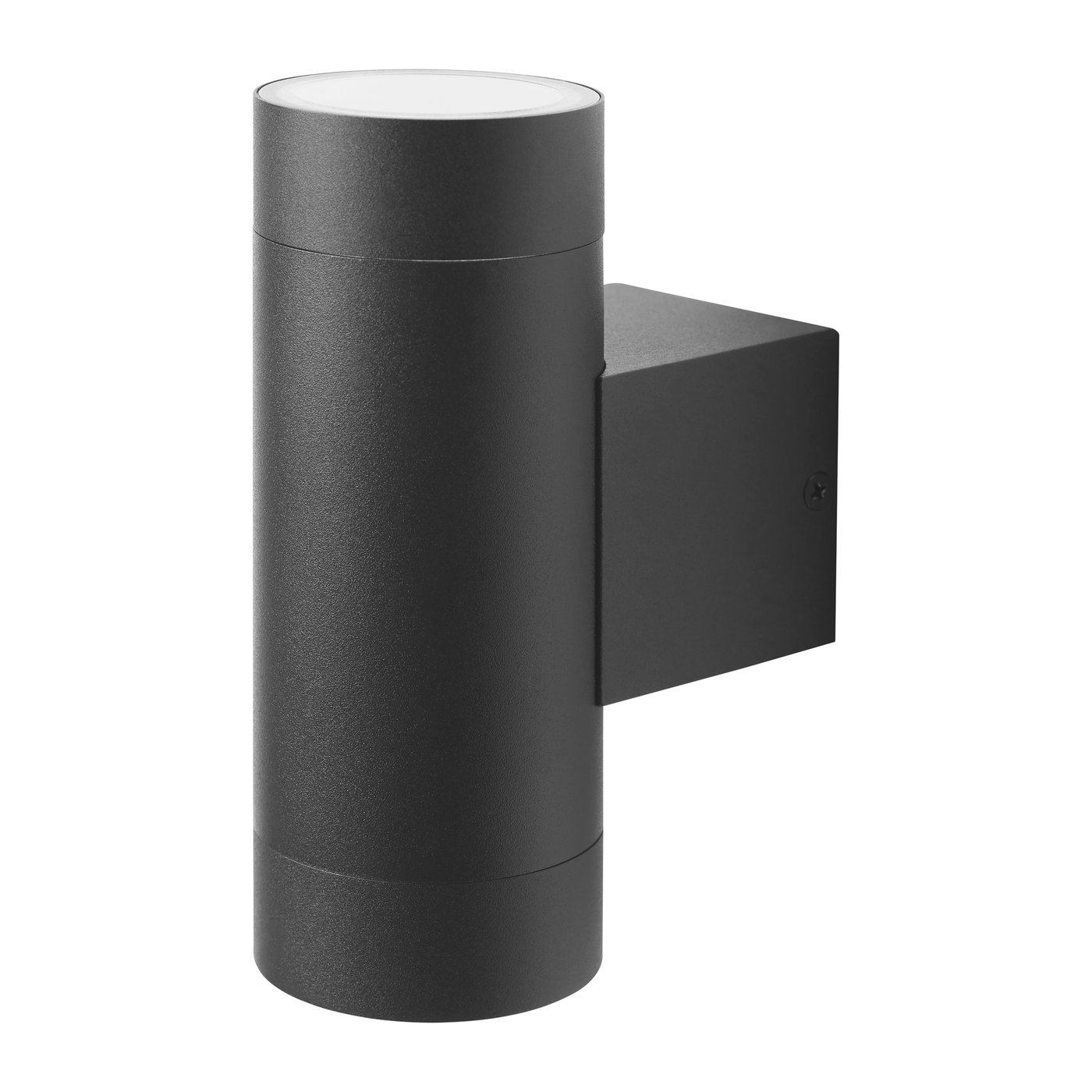IKEA GRÖNSPRÖT vägglampa upp/ner fast installation, utomhus svart, 16 cm