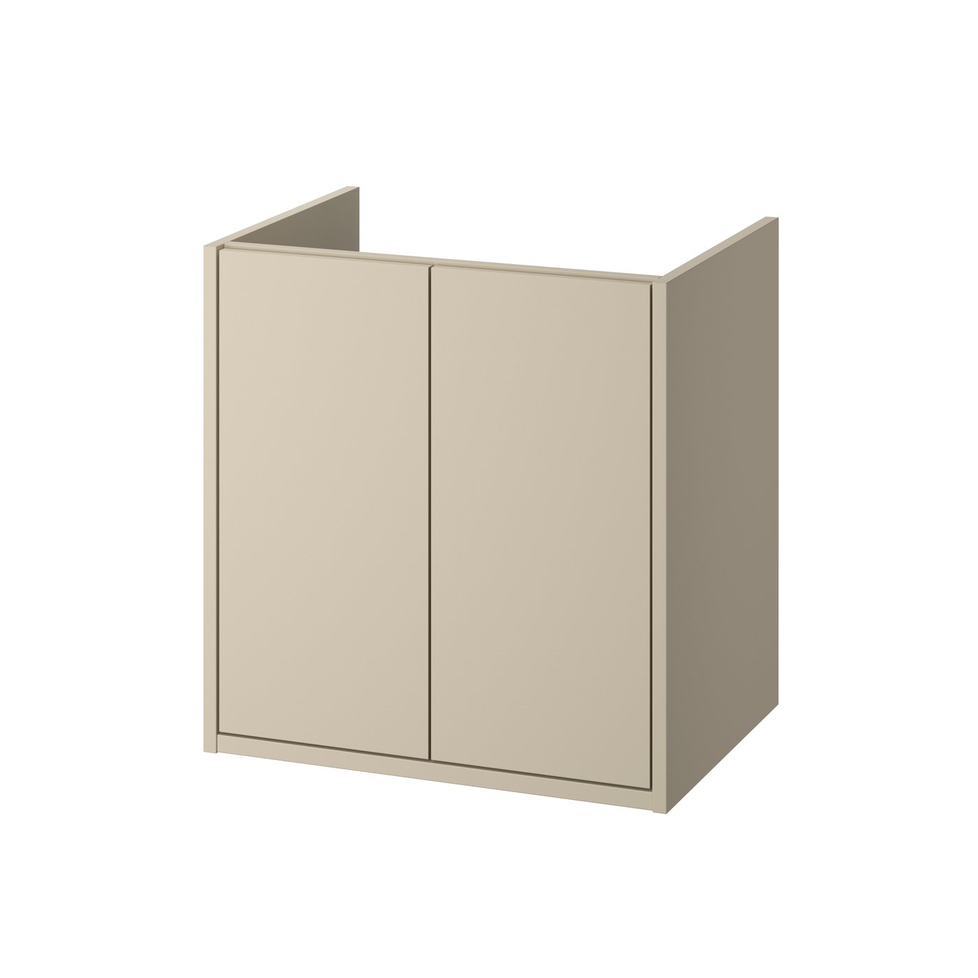 IKEA HAVBÄCK kommod med dörrar, beige, 60x48x63 cm