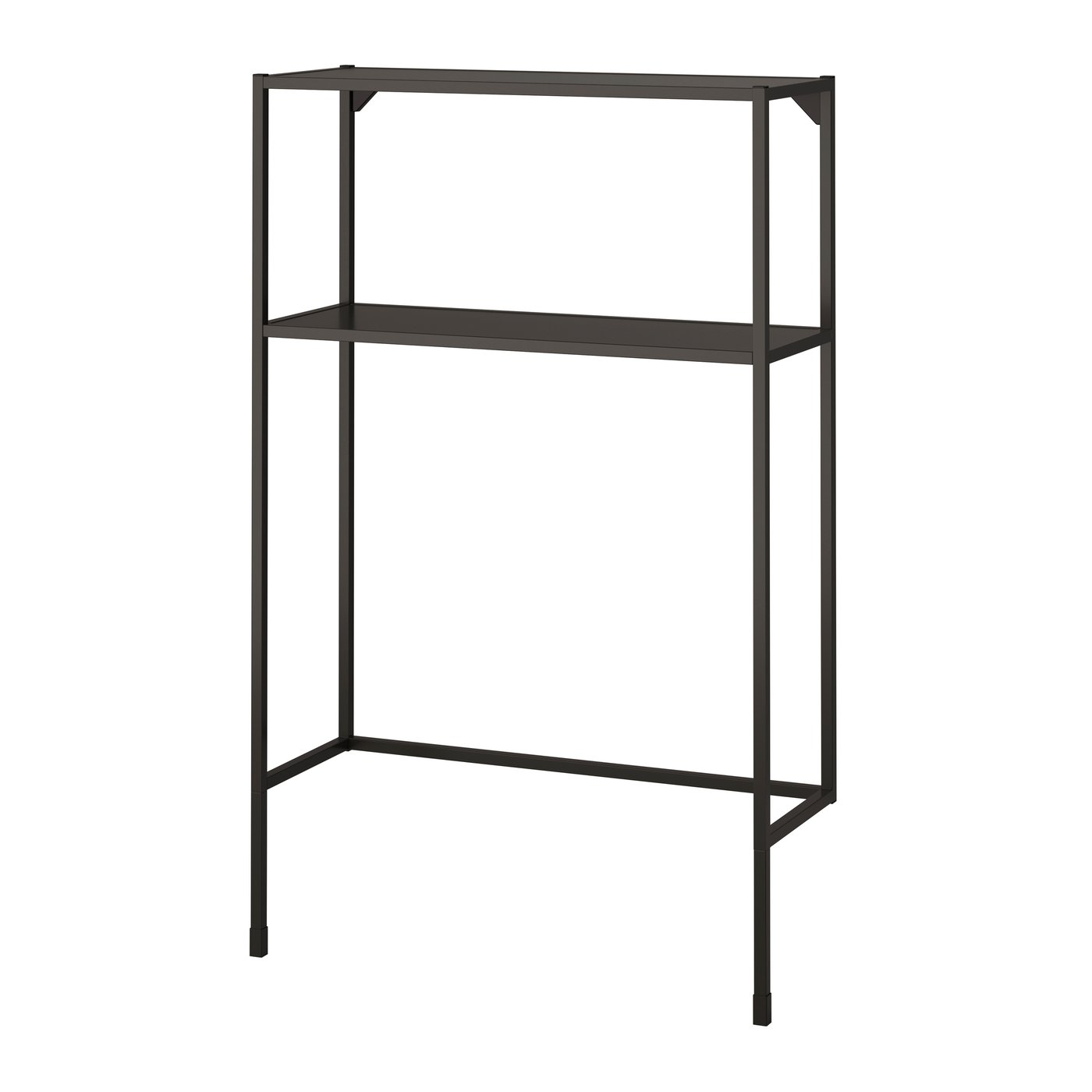 IKEA ENHET stomme m hyllor f tvättmaskin, antracit, 80x30x129 cm