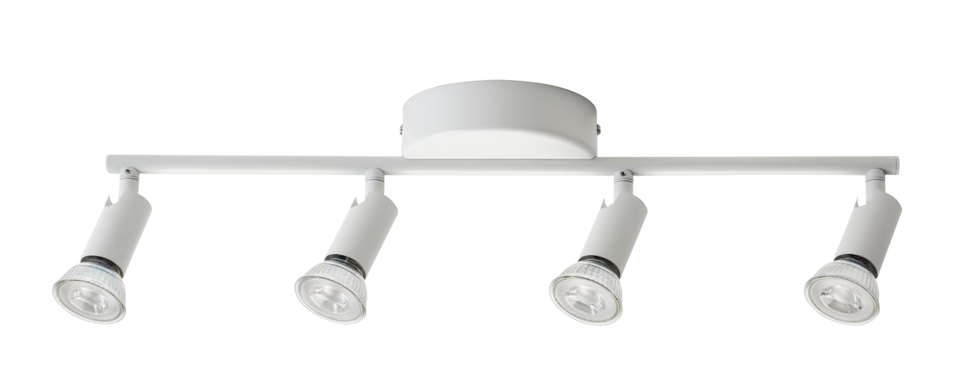 IKEA KRUSNATE takspot med 4 spots, vit