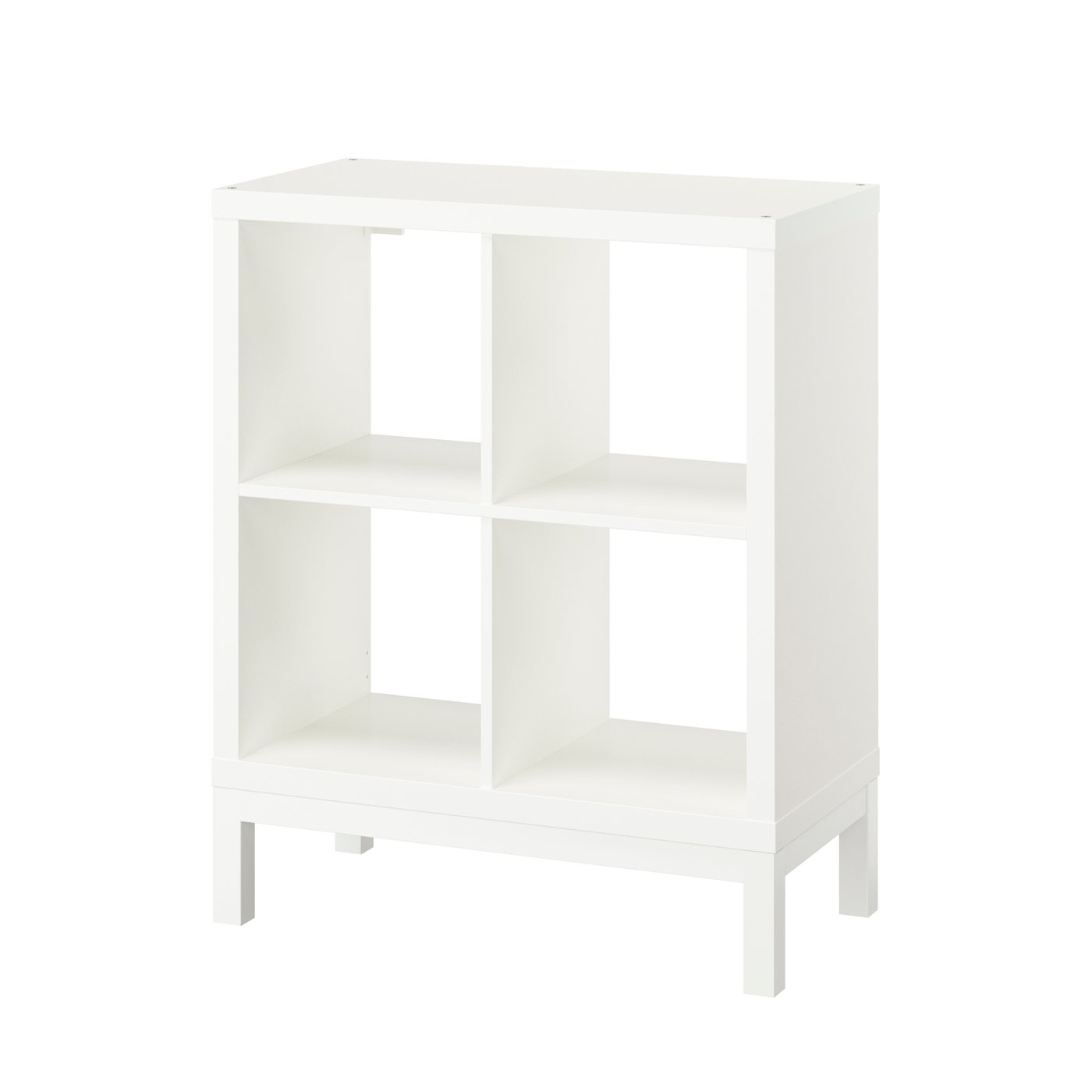 IKEA KALLAX hylla med underrede, vit/vit, 77x94 cm