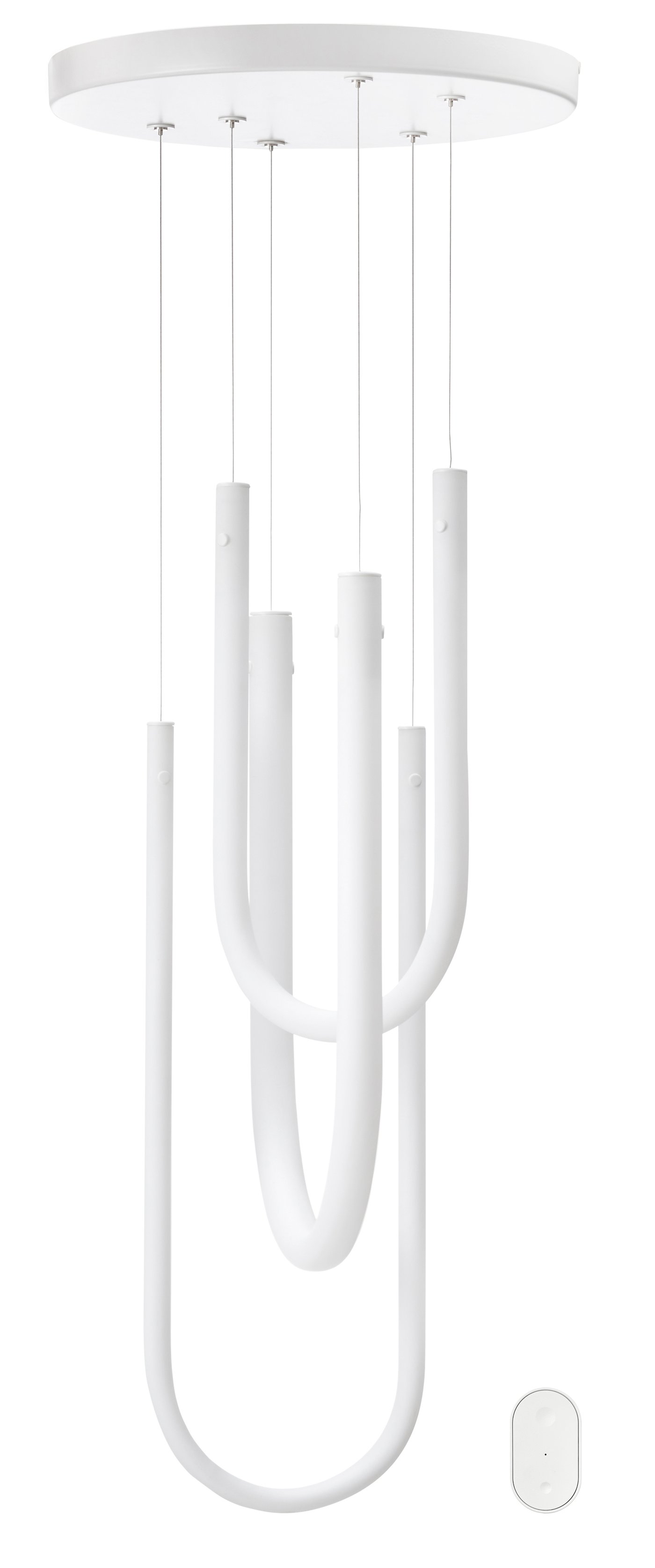 VARMBLIXT LED taklampa, dimbar smart/vitt glas vit spektrum, 46 cm, Matter kompatibel