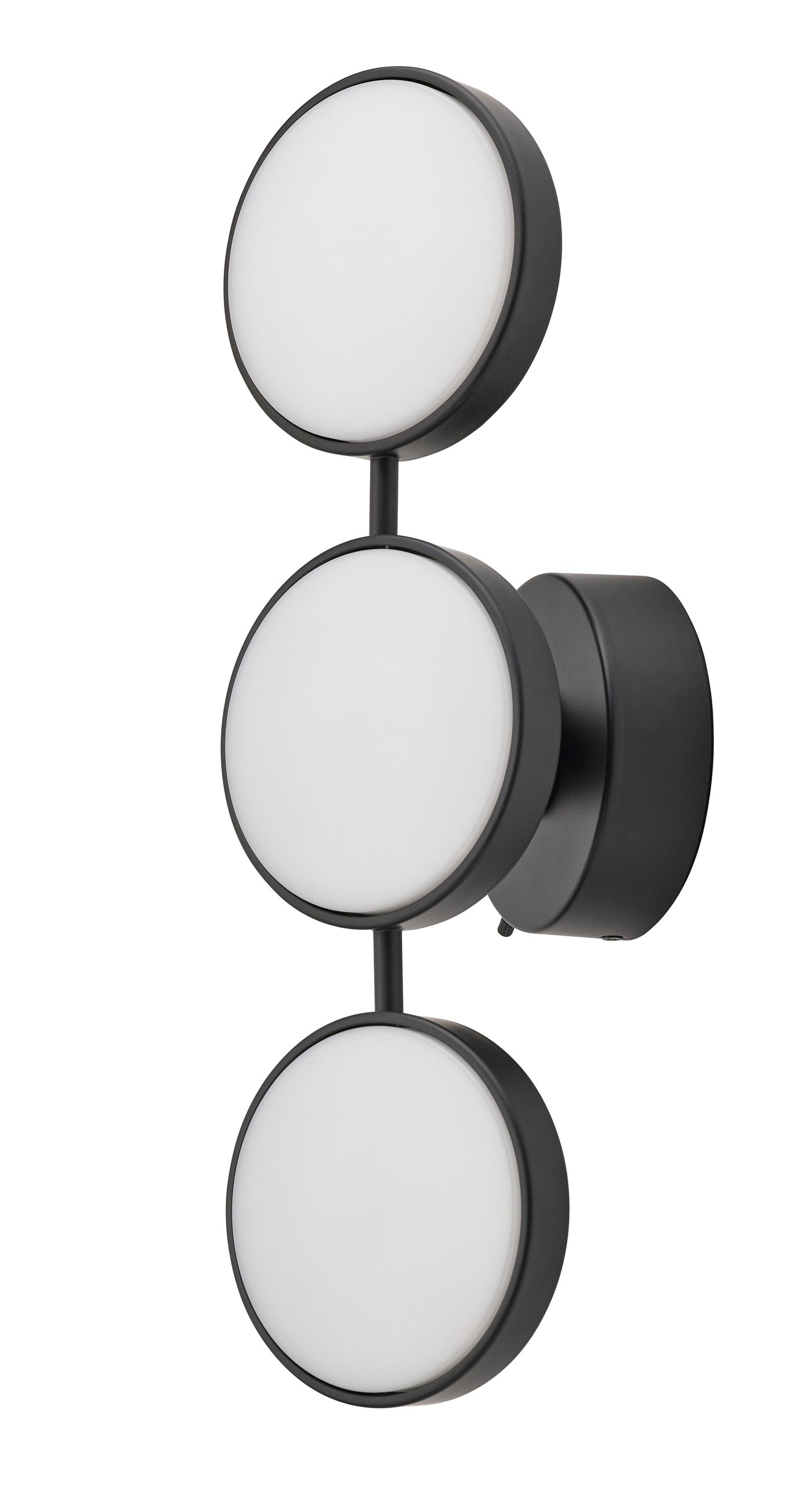 IKEA KABOMBA LED vägglampa, dimbar matt yta/svart, 47x14 cm