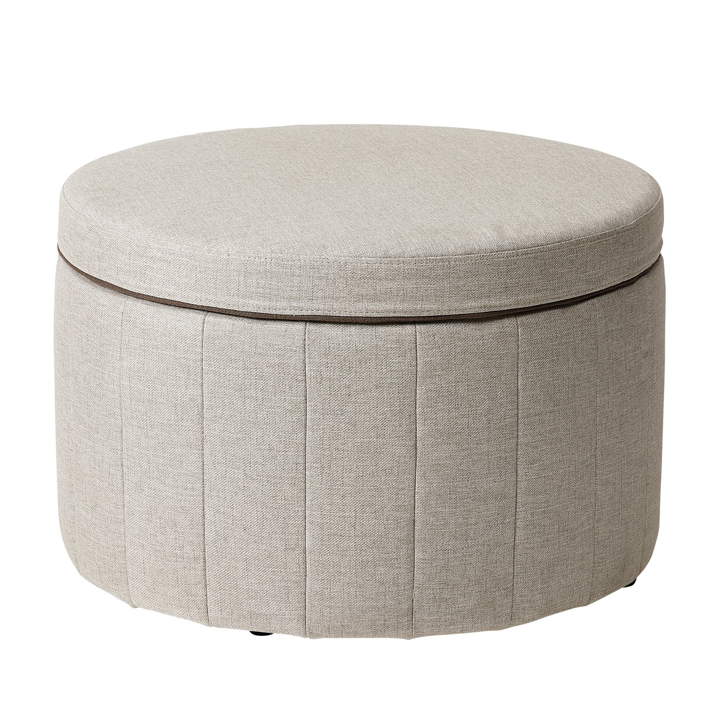 IKEA SIDSJÖ sittpuff, med förvaring/kilanda beige, sittpuff