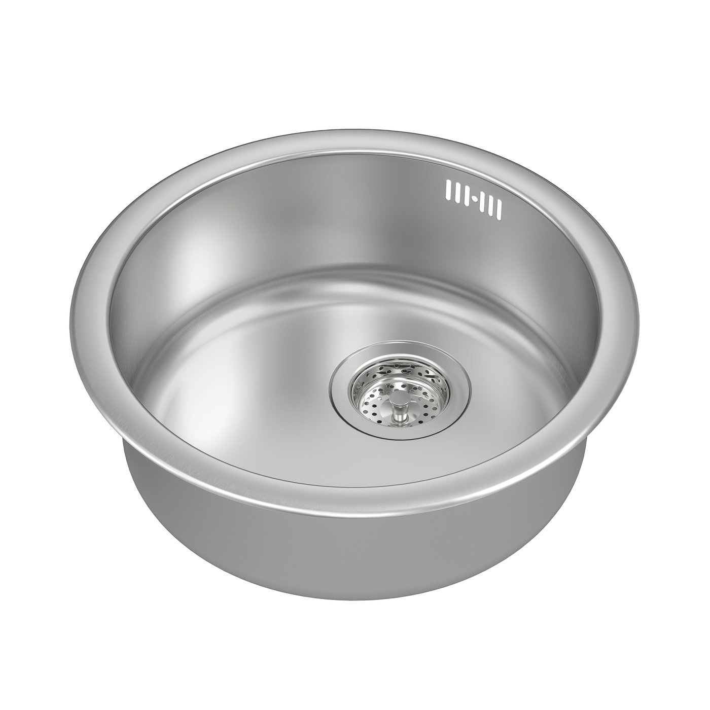 IKEA BOHOLMEN underlimmad diskho, 1 ho, rostfritt stål, 45 cm, inbyggnadsdiskho