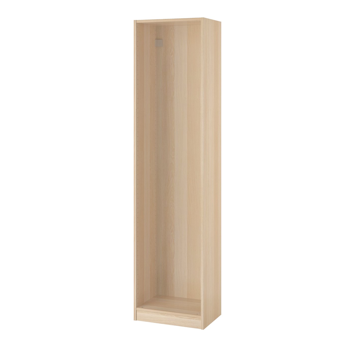 IKEA PAX garderobsstomme, vitlaserad ekeffekt, 50x35x201 cm