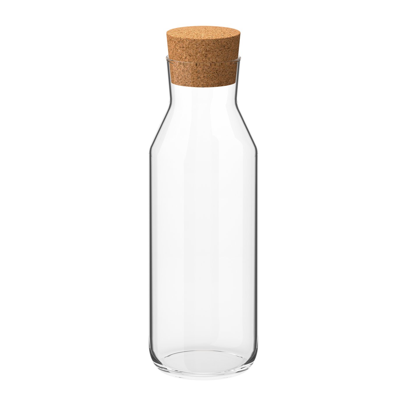 IKEA 365+ karaff med kork, klarglas/kork, 1 l