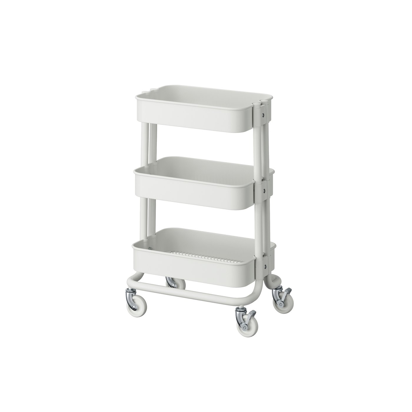 IKEA RÅSKOG rullvagn, vit, 28x38x61 cm