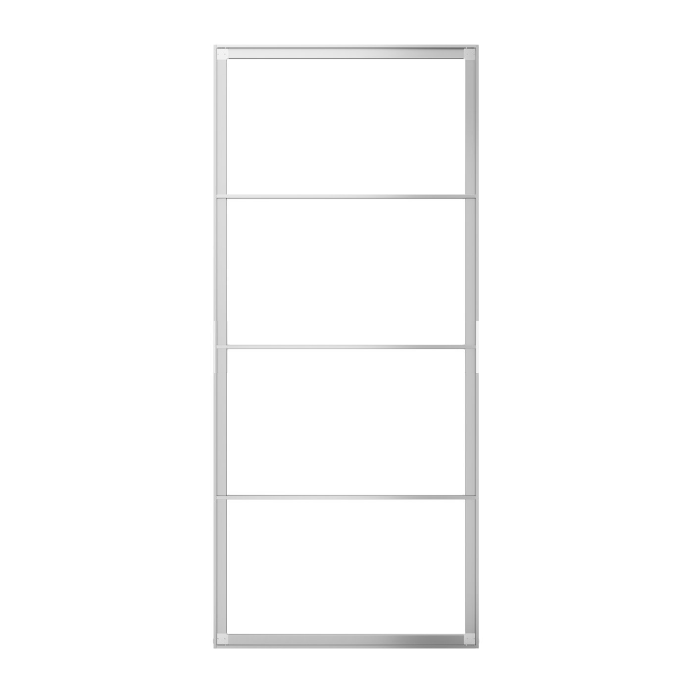 IKEA SKYTTA ram till skjutdörr, aluminium, 102x231 cm