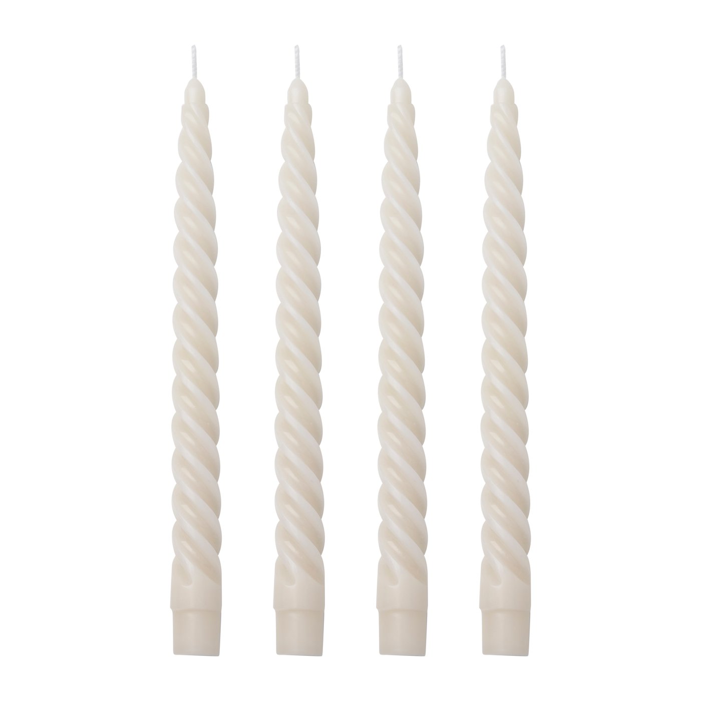 IKEA CONTORTATALL kronljus utan doft, vriden/off-white, 25 cm