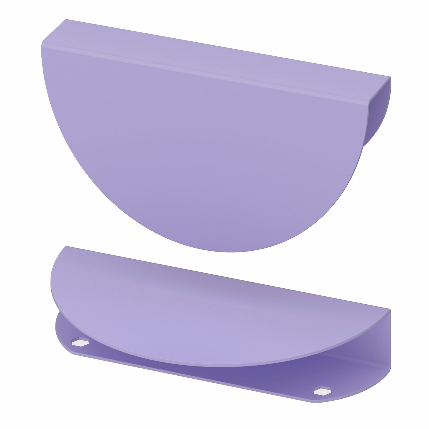IKEA BEGRIPA handtag, lila/halvrund, 130 mm