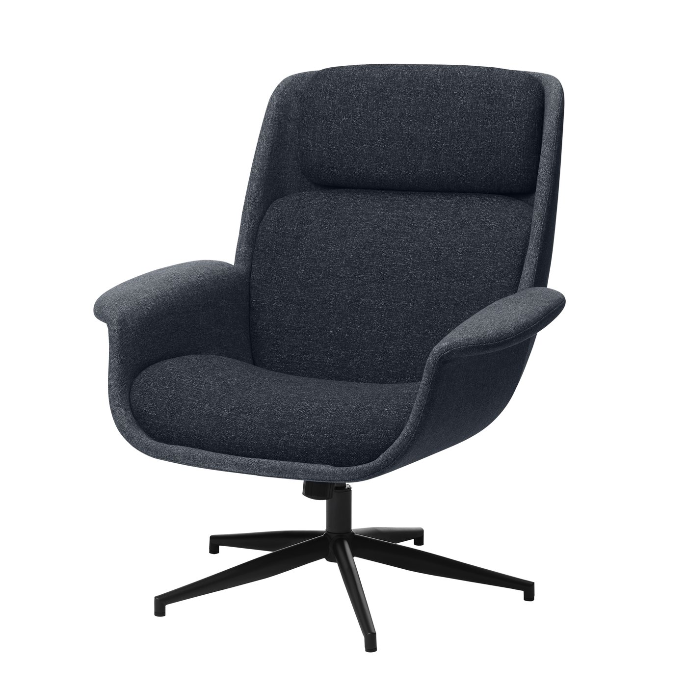 IKEA ÄLEBY snurrfåtölj, gunnared mellangrå/mörkgrå