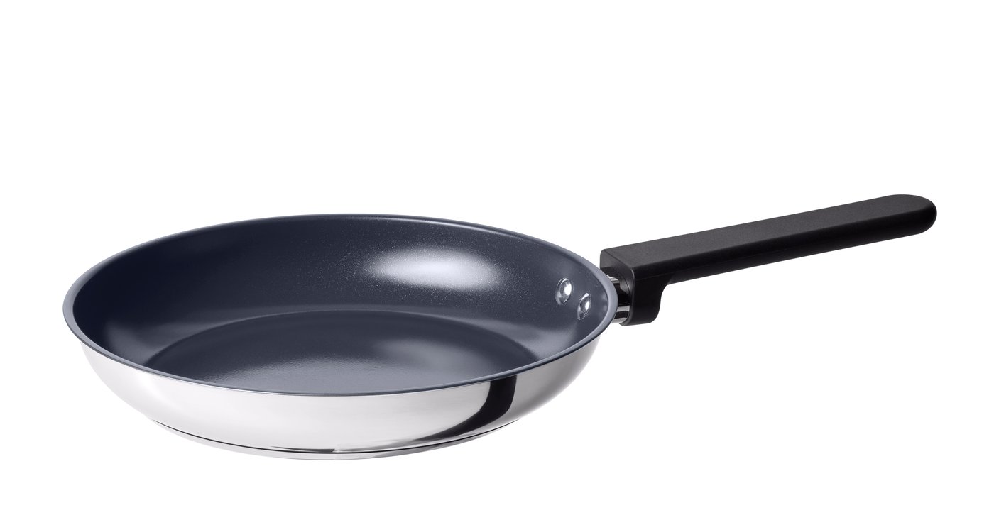 IKEA MIDDAGSMAT stekpanna, non-stick beläggning/rostfritt stål, 24 cm