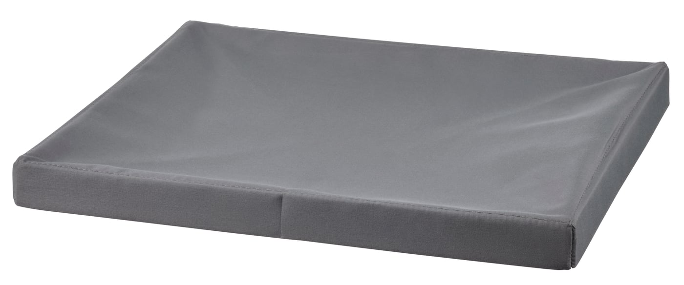 IKEA DRÖNA lock, mörkgrå textil, 39x34 cm