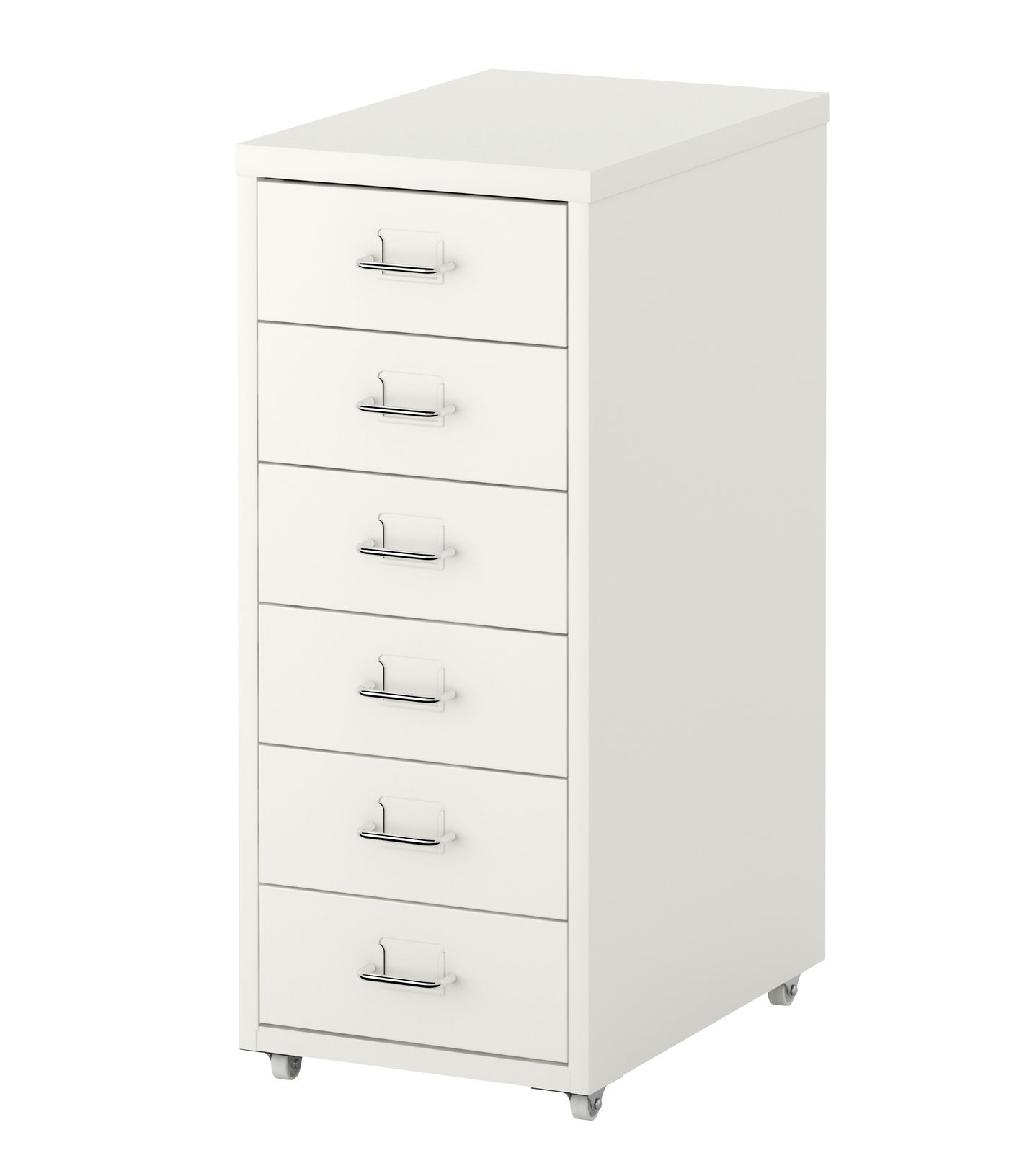 IKEA HELMER hurts på hjul, vit, 28x69 cm, lådhurts på hjul