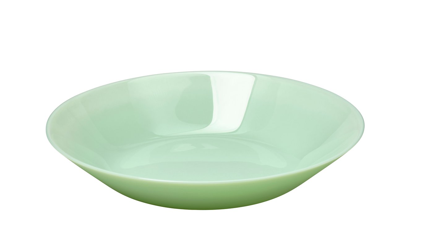 IKEA OFTAST djup tallrik, ljusgrön, 20 cm