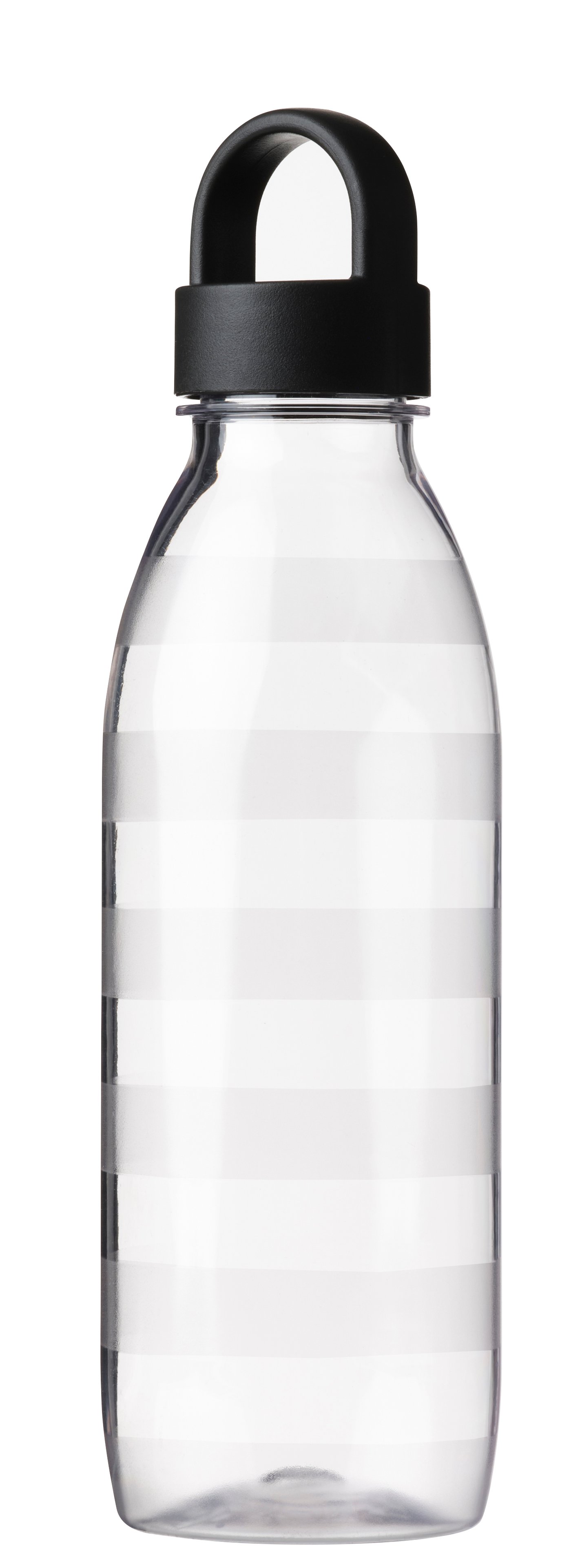 IKEA 365+ vattenflaska, randig/mörkgrå, 0.7 l