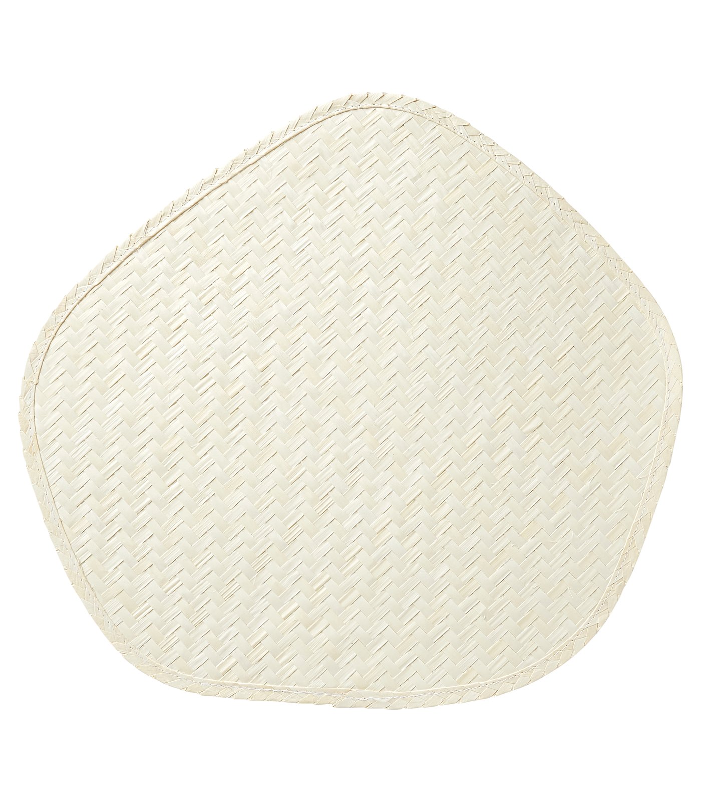 IKEA PADDFISK tablett, palmblad handgjord, 37x35 cm