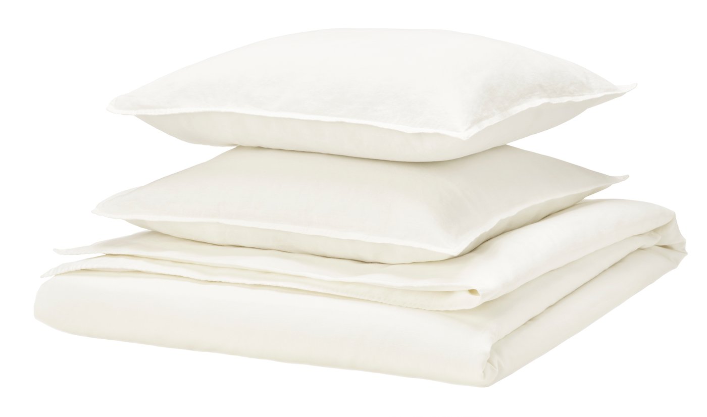 IKEA RUNDHAGTORN påslakan 2 örngott, vit, 240x220/50x60 cm