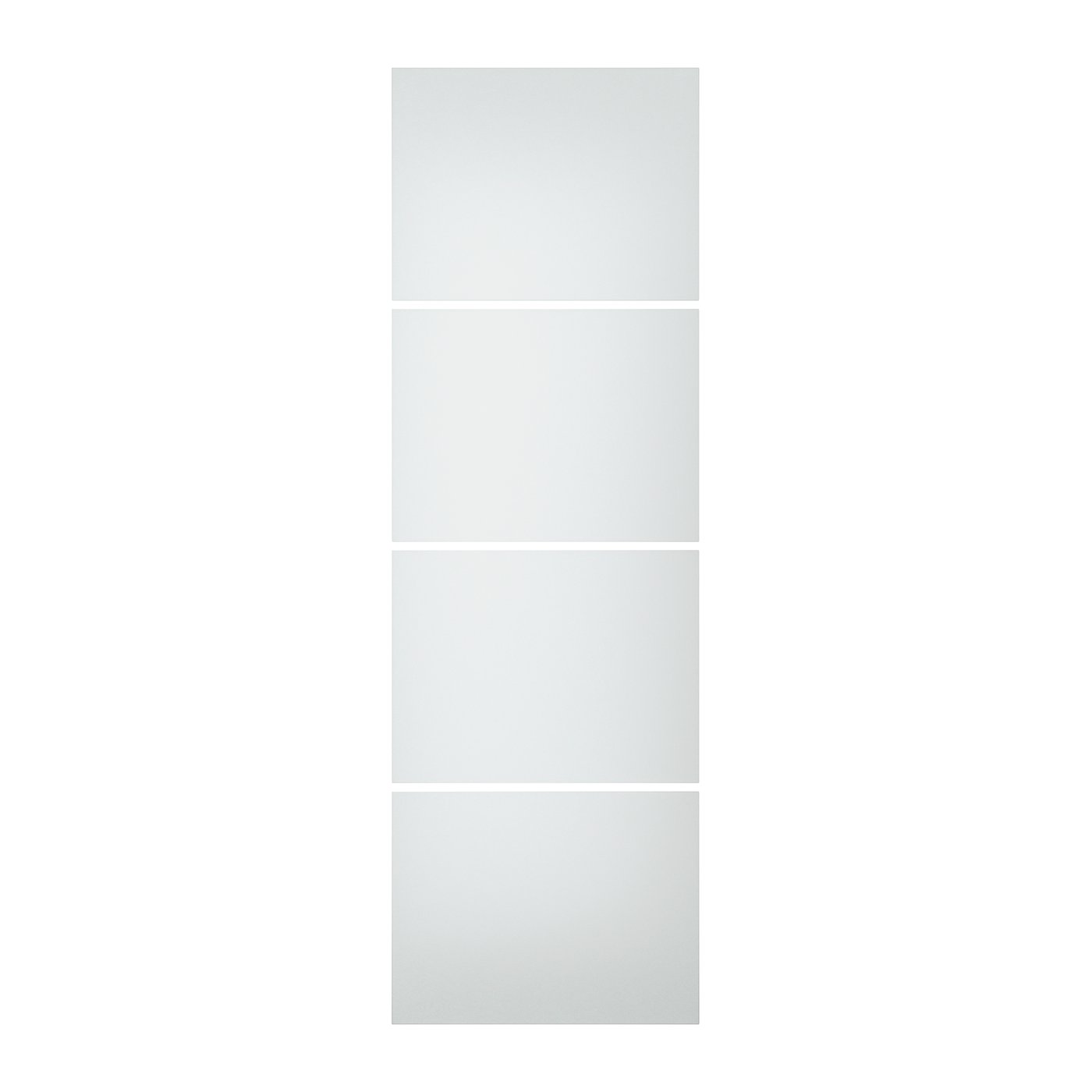 IKEA SVARTISDAL 4 paneler till ram för skjutdörr, vit papperseffekt, 75x236 cm
