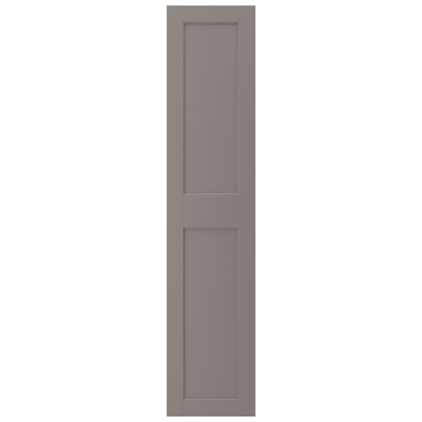 IKEA GRIMO dörr med gångjärn, grå, 50x229 cm