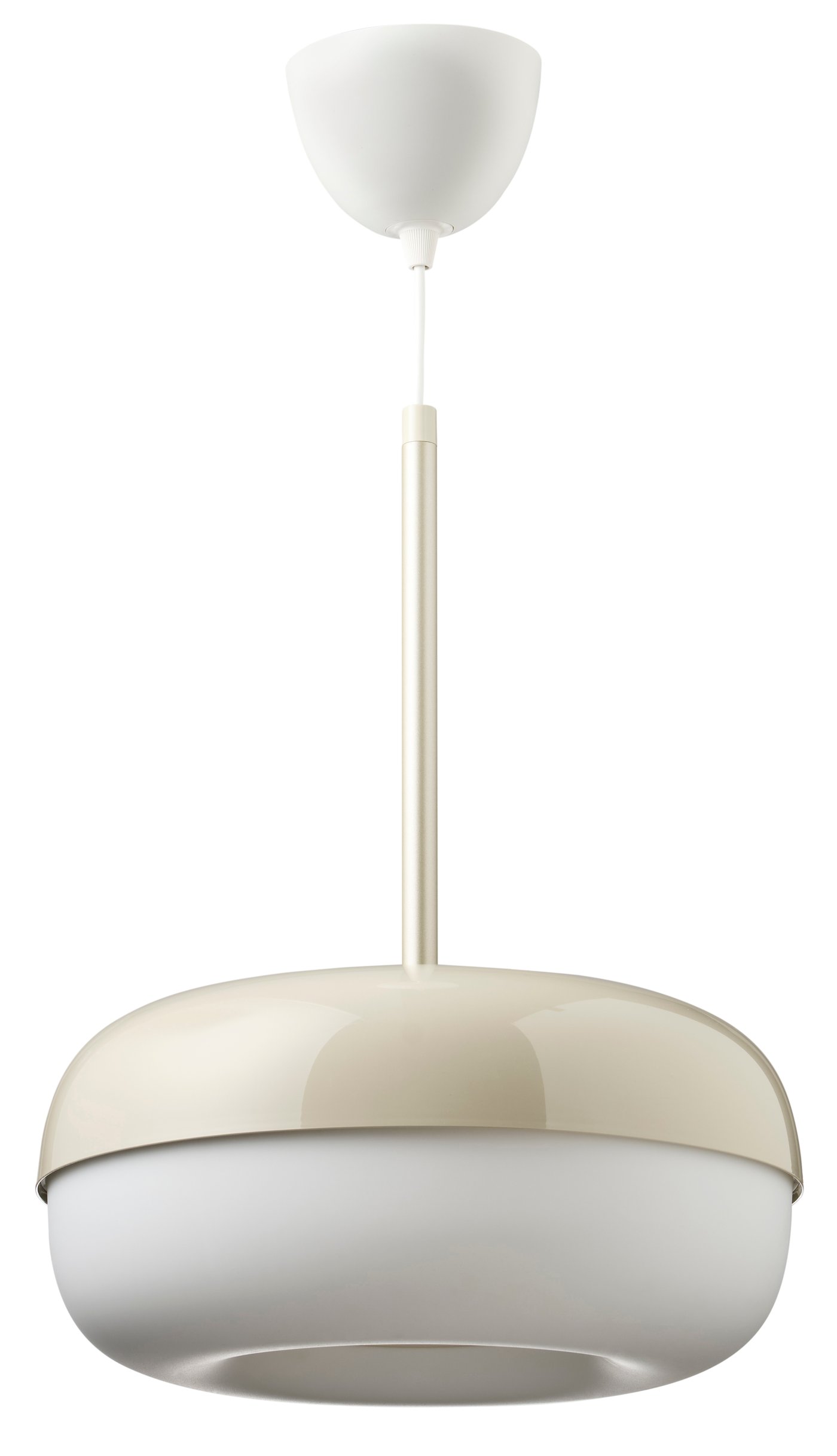 IKEA BLÅSVERK taklampa, beige, 37 cm