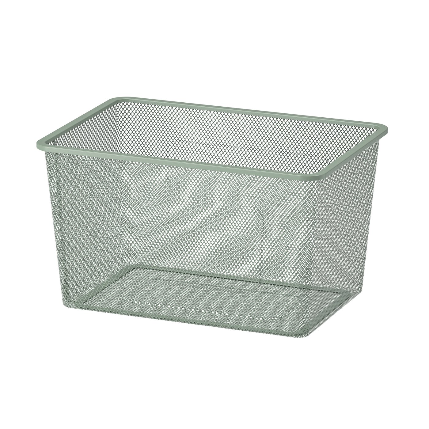 IKEA TROFAST meshförvaringslåda, ljus gröngrå, 42x30x23 cm
