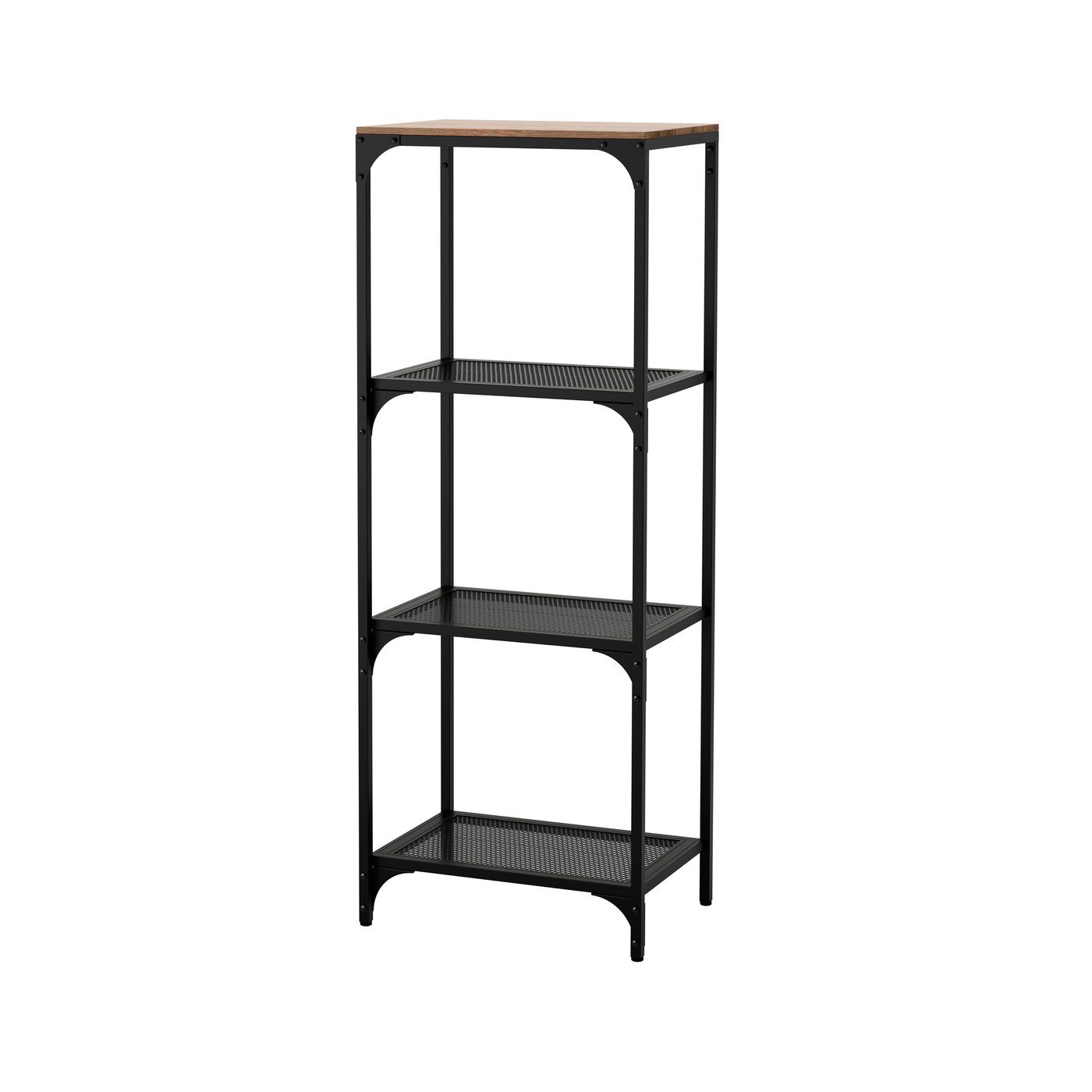 IKEA FJÄLLBO hylla, svart, 51x136 cm
