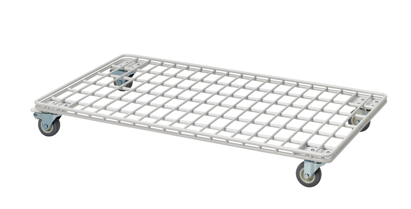 IKEA INVALLNING rullvagn, för lådor vit, 68x39 cm