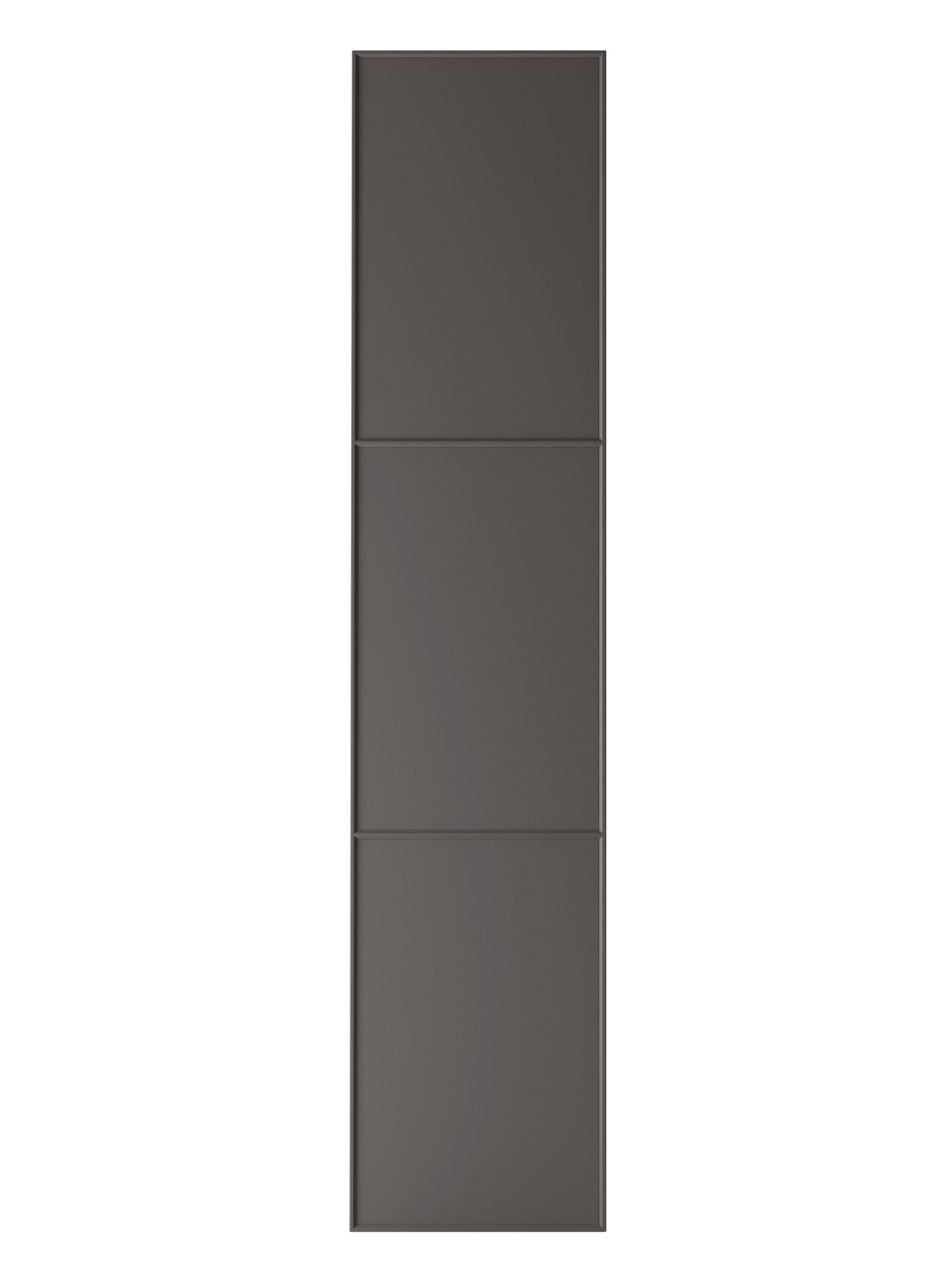 IKEA MERÅKER dörr med gångjärn, mörkgrå, 50x229 cm