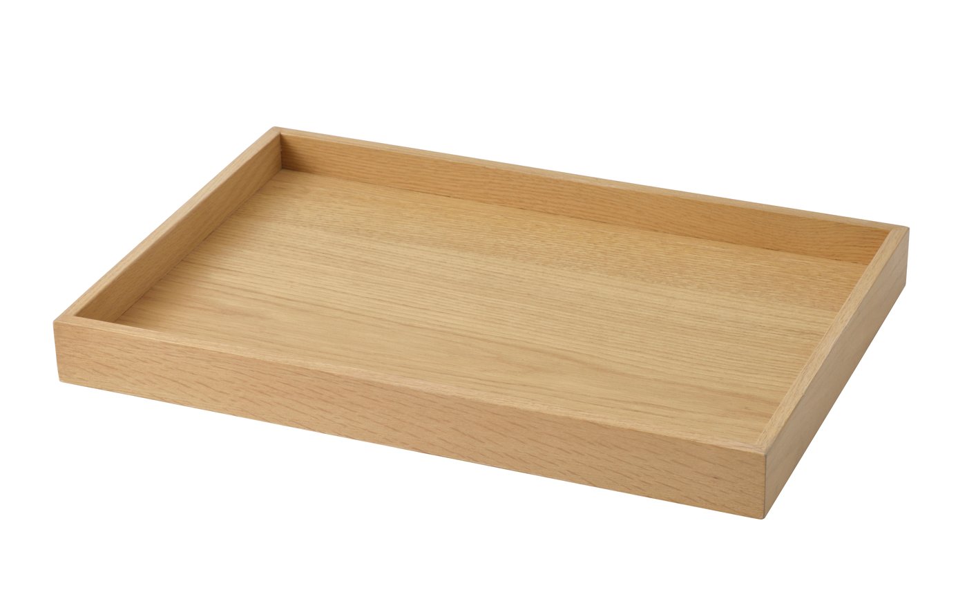 IKEA STOCKHOLM 2025 bricka, ek/faner, 47x32 cm
