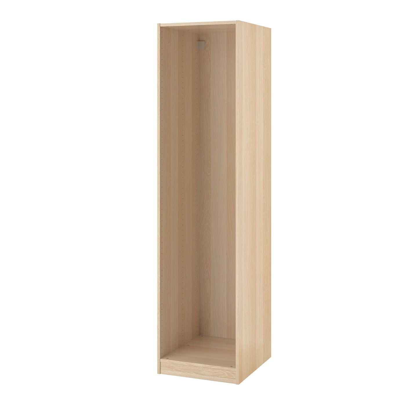 IKEA PAX garderobsstomme, vitlaserad ekeffekt, 50x58x201 cm