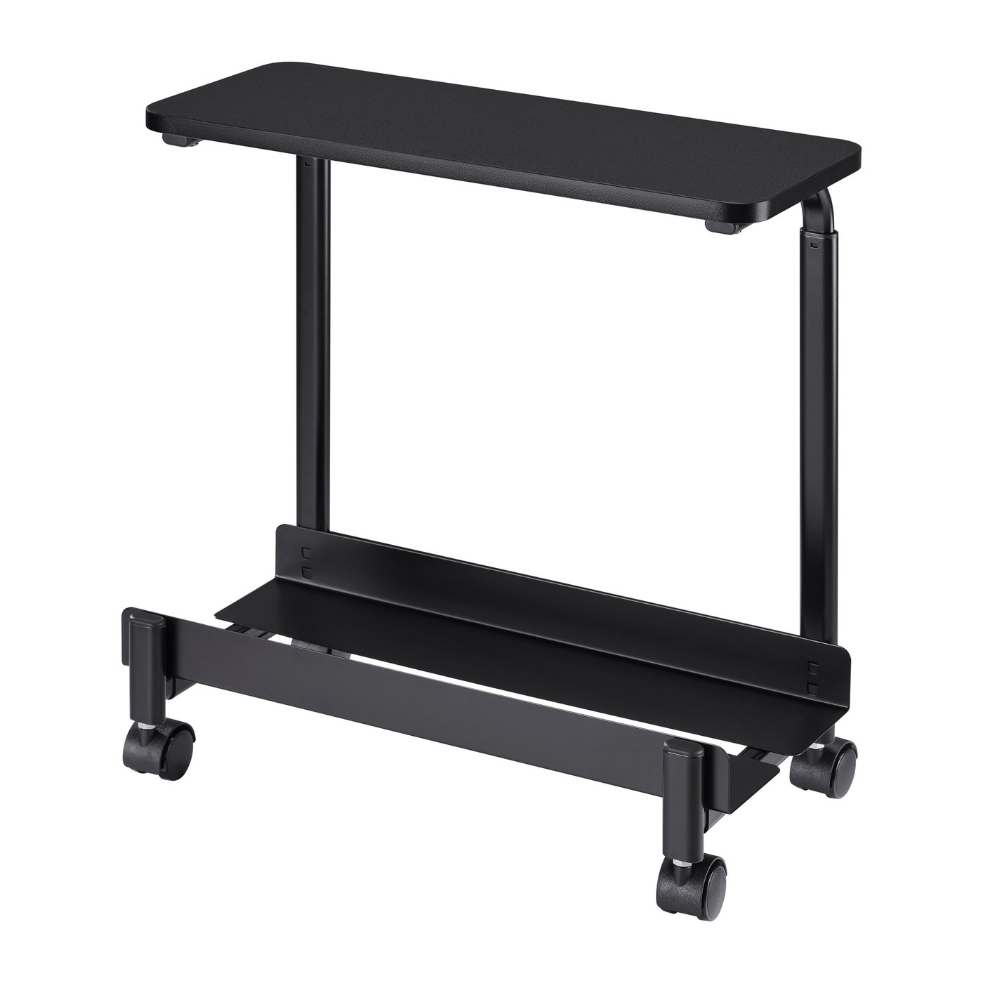 IKEA LÅNESPELARE datorvagn med hylla, svart, 50x27 cm
