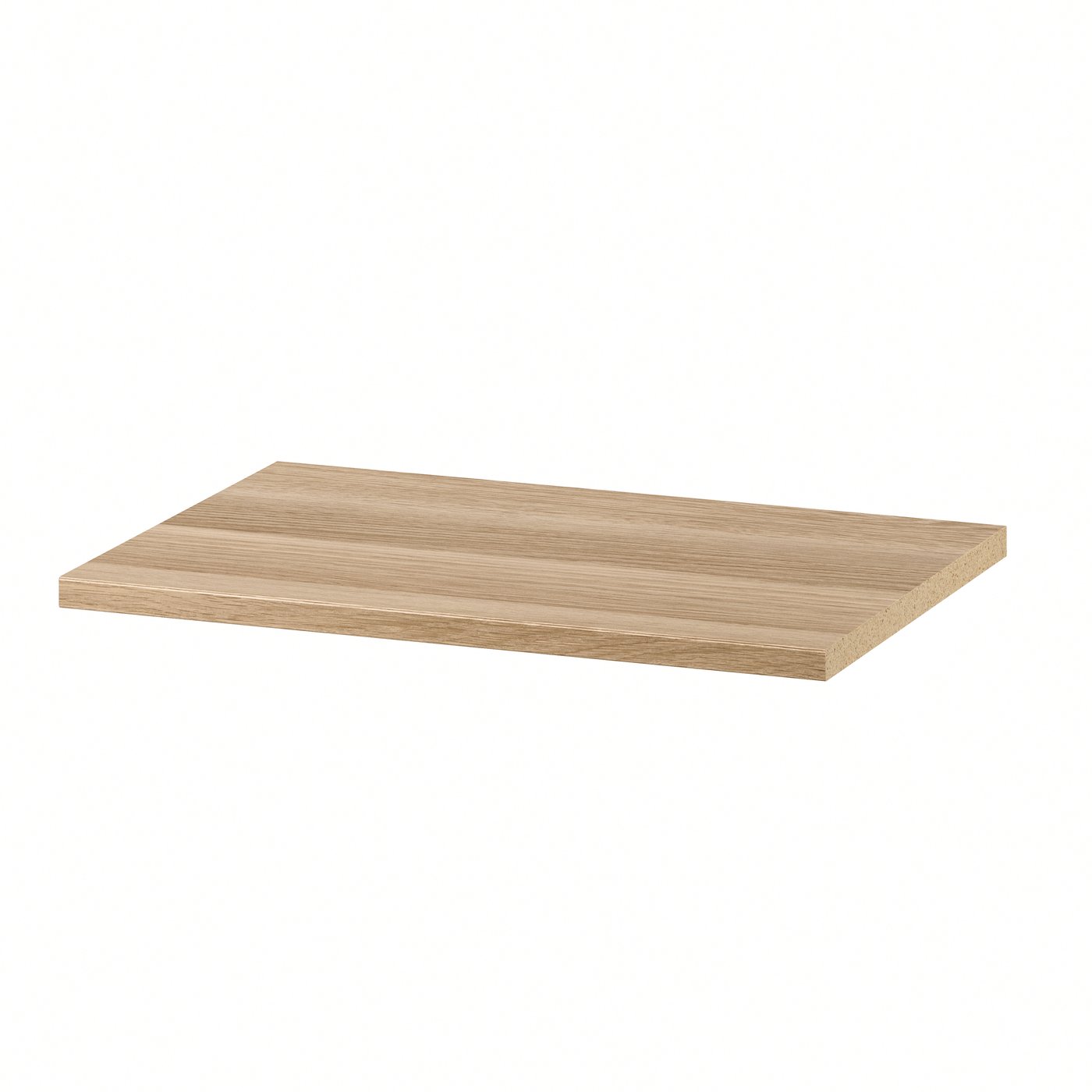 IKEA KOMPLEMENT hyllplan, vitlaserad ekeffekt, 50x35 cm