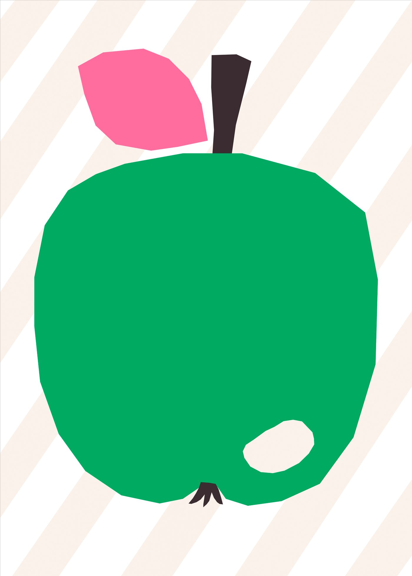 IKEA PJÄTTERYD tavla, stort äpple, 50x70 cm